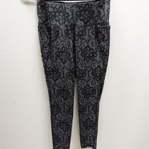 Livi Active Black/Grey Lace Leggings